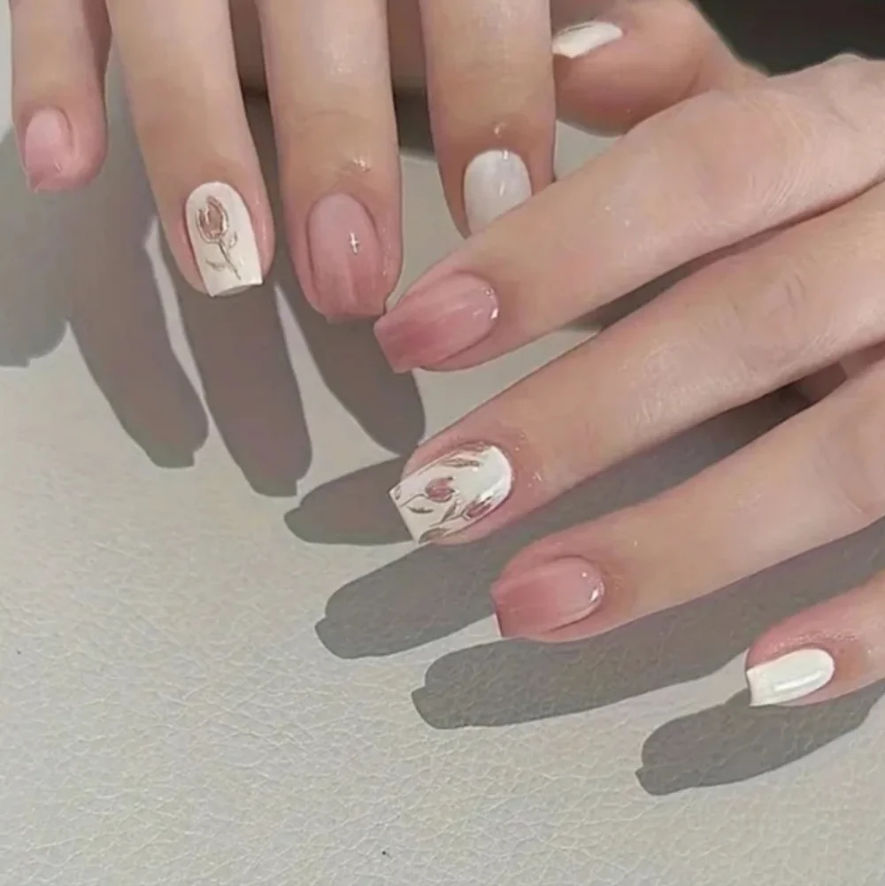24 Pieces Fake Press On Nails